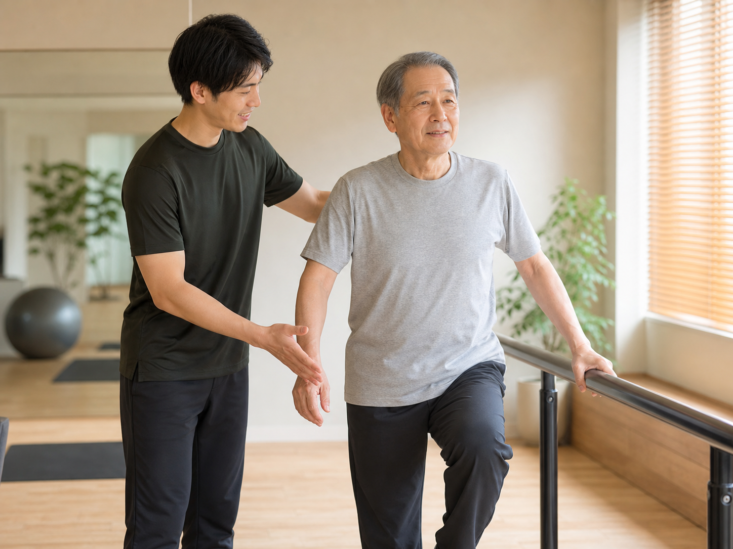 外出や階段への不安が軽くなったお客様のイメージ